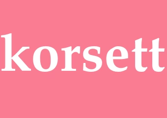 Synonym korsett
