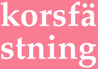 Synonym korsfästning