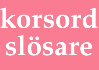Synonym korsordslösare