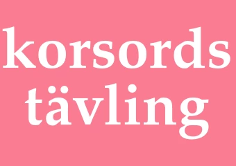 Synonym korsordstävling