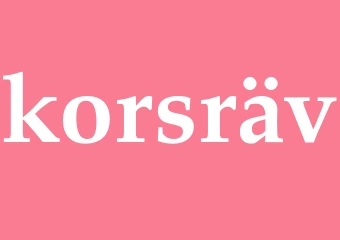 Synonym korsräv
