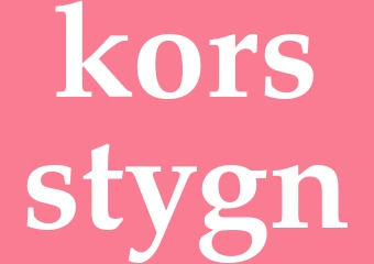 Synonym korsstygn