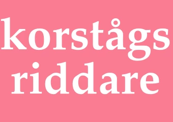 Synonym korstågsriddare