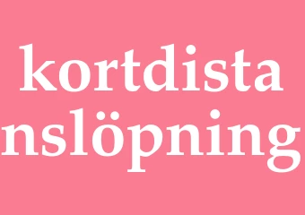 Synonym kortdistanslöpning
