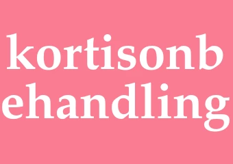 Synonym kortisonbehandling