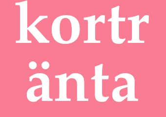 Synonym kortränta