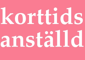 Synonym korttidsanställd
