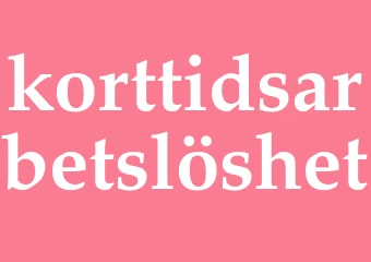 Synonym korttidsarbetslöshet