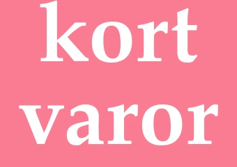 Synonym kortvaror