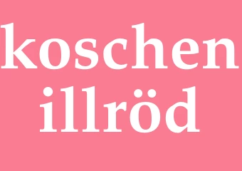 Synonym koschenillröd