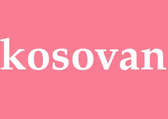 Synonym kosovan