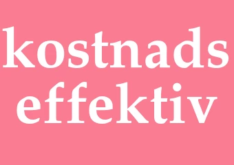 Synonym kostnadseffektiv