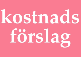 Synonym kostnadsförslag