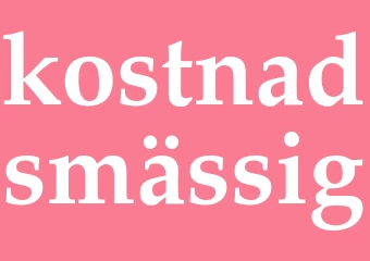 Synonym kostnadsmässig