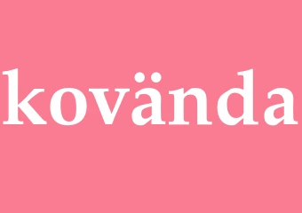 Synonym kovända