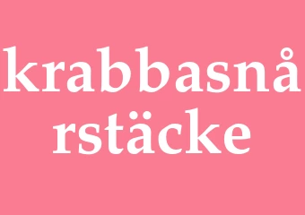 Synonym krabbasnårstäcke
