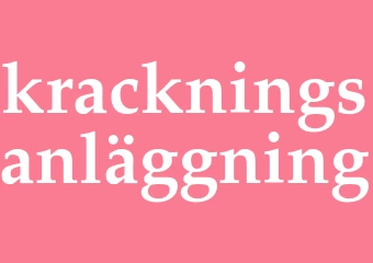 Synonym krackningsanläggning