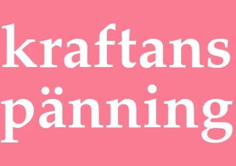 Synonym kraftanspänning