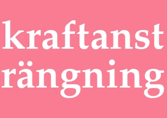 Synonym kraftansträngning