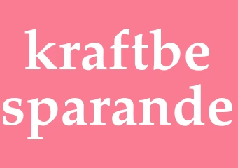 Synonym kraftbesparande
