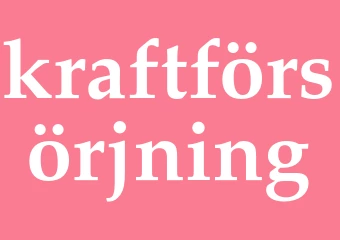 Synonym kraftförsörjning