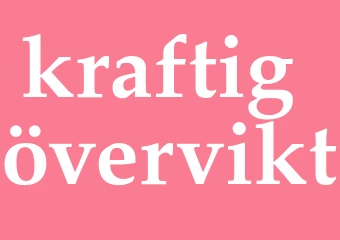 Synonym kraftig övervikt