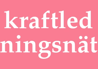 Synonym kraftledningsnät