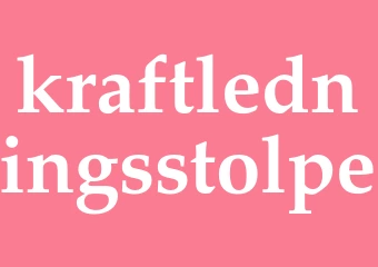 Synonym kraftledningsstolpe