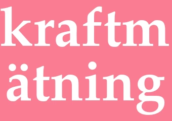 Synonym kraftmätning