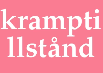 Synonym kramptillstånd