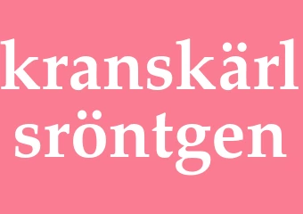 Synonym kranskärlsröntgen
