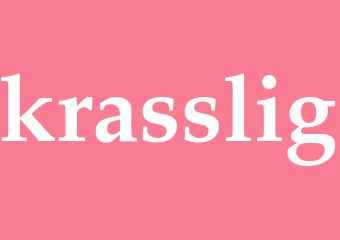 Synonym krasslig