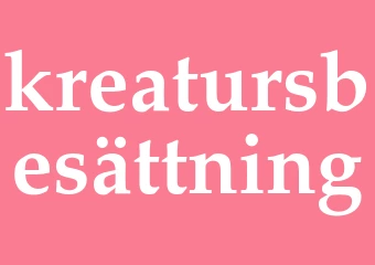 Synonym kreatursbesättning