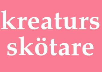 Synonym kreatursskötare