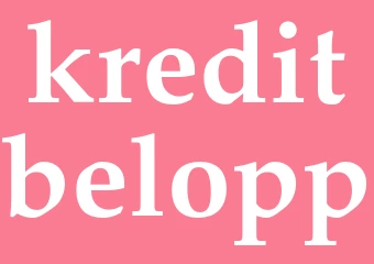 Synonym kreditbelopp