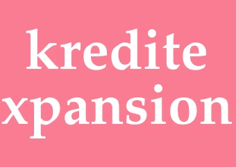 Synonym kreditexpansion