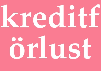 Synonym kreditförlust