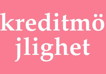 Synonym kreditmöjlighet