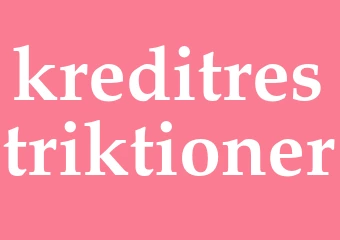 Synonym kreditrestriktioner