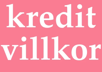 Synonym kreditvillkor