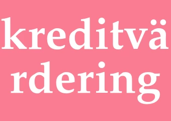 Synonym kreditvärdering