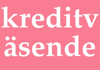 Synonym kreditväsende