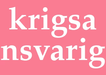 Synonym krigsansvarig