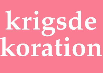 Synonym krigsdekoration