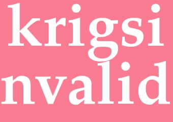Synonym krigsinvalid