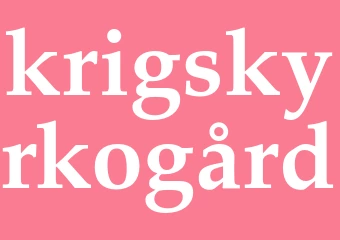 Synonym krigskyrkogård