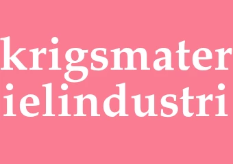 Synonym krigsmaterielindustri