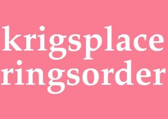 Synonym krigsplaceringsorder