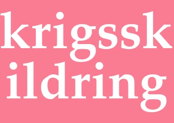 Synonym krigsskildring