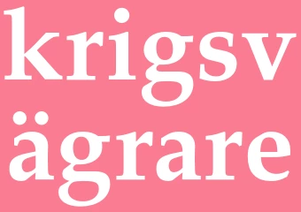Synonym krigsvägrare